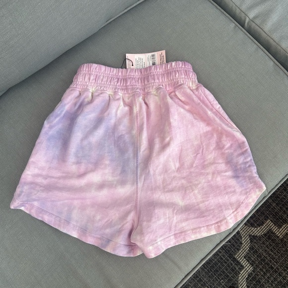 Brand New Misguided waistband runner shorts tie dye in LILAC Size US 0 UK 4 - Picture 6 of 8